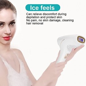 Appareil Dépilation Ipl Avec Refroidissement Par Glace Longue Durée Indolore épilation Au Laser Portable Pour Enlever les Ch