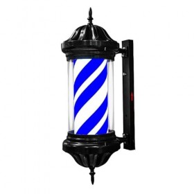 WENNEWU Poteau De Barbier, Source De LumièRe Led, Luminaire Rotatif Barbershop, Montage Mural, éTanche éConomisez De LéNergi