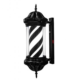WENNEWU Poteau De Barbier, Source De LumièRe Led, Luminaire Rotatif Barbershop, Signes Classiques Pour Salon De Coiffure, Uti