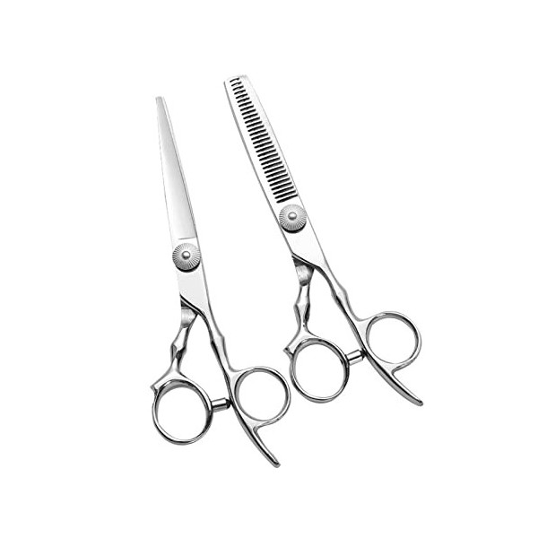 6" Professional Hair Cutting Scissors Steel Thinning Scissor for Men/Women Cutting for Salon/Barber/Home Tooth Shears Flat