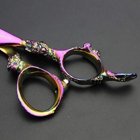 Ciseaux pour Animaux de Compagnie 5,5 Pouces. Ciseaux de Coiffure Professionnels 440c Salon de Coiffure en Acier Inoxydable d...