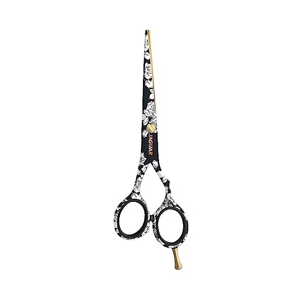 JAGUAR Ciseaux à cheveux JaguART MYSTIC ROSE 5.5" | Ciseaux de coiffeur en design offset | Revêtement high-tech anti-allergén