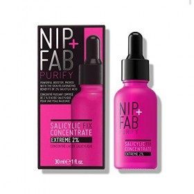 Nip + Fab Salicylic Acid Concentrate Extreme 2% | Sérum à lAcide Salicylique | Niacinamide | Acide BHA | Vitamine B3 | Lissa