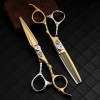 Ciseaux de coiffeur Ciseaux de coupe de cheveux, 6,0 pouces 440C Ciseaux professionnels en acier Coiffeur Coiffeur Outils de 