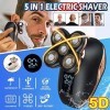 Rasoir électrique pour hommes, têtes flottantes, rasoir électrique rechargeable pour hommes, tondeuse à barbe pour hommes, to