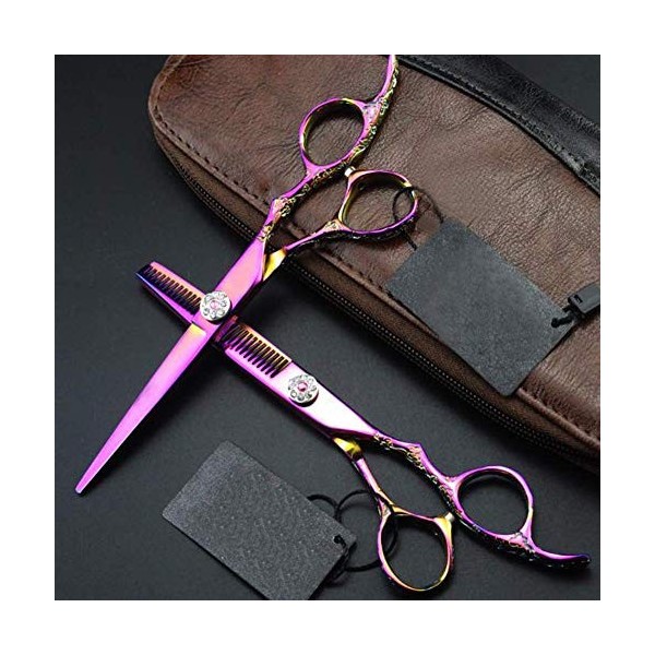 Ciseaux amincissants pour cheveux, ensemble de ciseaux de coiffeur ciseaux de coupe de cheveux professionnels et ciseaux amin