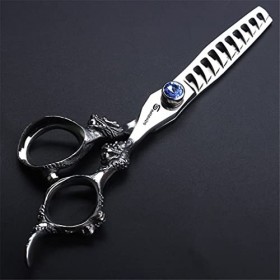 KOAIEZ 6,0 Pouces 440C en Acier Inoxydable Barber Ciseaux De Coiffure, Outils Professionnels De Cisaillement De Coiffure Cis