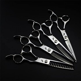 Ciseaux de toilettage pour chien chat, ensemble de ciseaux de coupe de cheveux, kit de cisailles de coiffure, ciseaux plats p