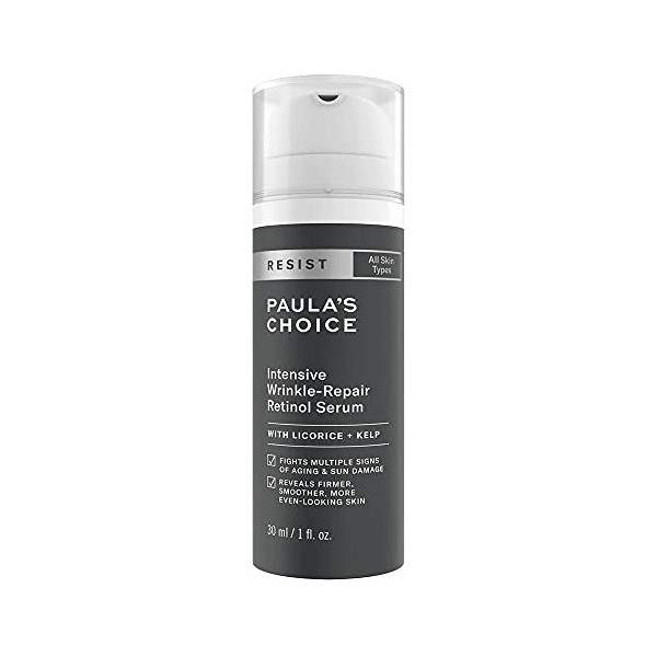 Paulas Choice RESIST Anti Âge Sérum Retinol - Traitement Visage Réduit les Rides et Taches Brunes - avec Vitamine C & Bisabo ...