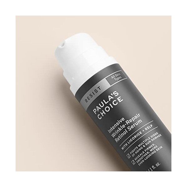 Paulas Choice RESIST Anti Âge Sérum Retinol - Traitement Visage Réduit les Rides et Taches Brunes - avec Vitamine C & Bisabo ...