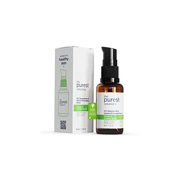 The Purest Solutions Vitamin B Complex Serum Niacinamide 10% + Vitamin B Complex - Anti-Sensitization, Anti-Redness, Restor