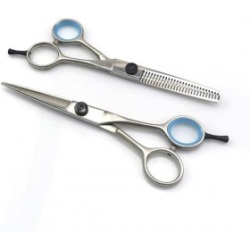 Ensemble de ciseaux de coiffure, ciseaux amincissants de poche violets 14 Cm 15.2 Cm-6.0 "pour Salon de coiffure ou usage dom