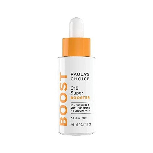 Paulas Choice C15 Vitamine C Super BOOSTER - Anti-Âge Sérum avec 15% Vitamine C - Estompe les Taches Brunes pour une Peau Te ...