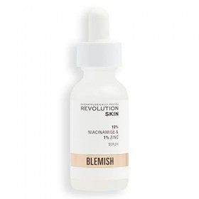 Revolution Skincare London, 10% Niacinamide and 1% Zinc Blemish & Pore, Sérum, 30ml Crème Jour et Nuit