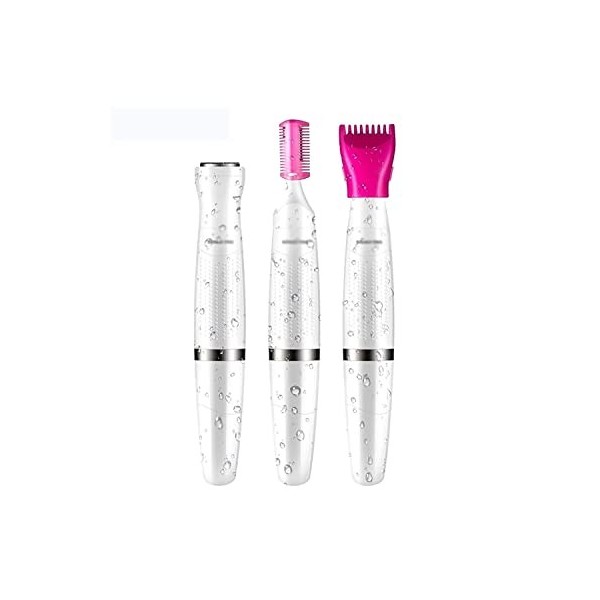 XIXIDIAN 3 en 1 Épilateur électrique Coiffeur Rasoir de Cheveux Dames Électrique Rasoir étanche Razor for la Zone de Bikini/N