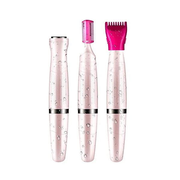 XIXIDIAN 3 en 1 Épilateur électrique Coiffeur Rasoir de Cheveux Dames Électrique Rasoir étanche Razor for la Zone de Bikini/N