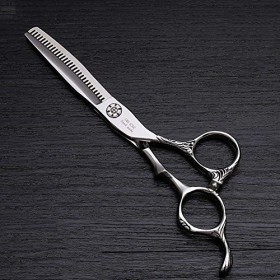 Outils de coupe des cheveux Ciseaux à dents minces de coiffure en acier inoxydable de 6 pouces, ciseaux de coiffure spéciaux 