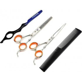 Ciseaux de coiffure mondiaux Ciseaux de barbier fins Ciseaux de cheveux professionnels Coupe nette et précise pour salon de c...