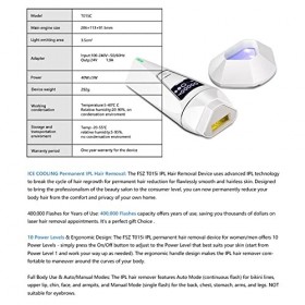 Doengdfo -ÉPilateur LCD ÉPilation au -ÉPilation Permanente Indolore DéPilateur éLectrique Pulsé Prise UE