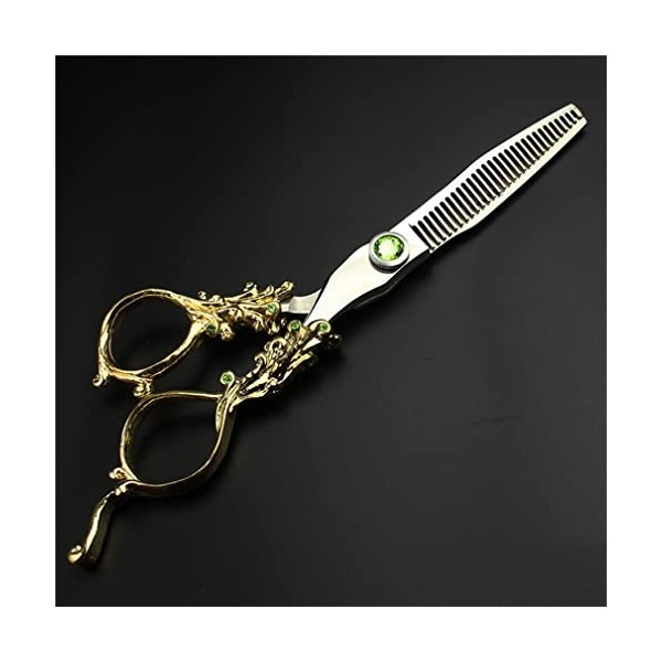 KOAIEZ Ensembles De Ciseaux De Coupe De Cheveux Professionnels Argent De 6,0 Pouces, Outils De Cisailles De Barbier en Acie