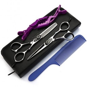 Ciseaux pour Animaux de Compagnie 5,5 Pouces Coiffeur Professionnel Ensemble de Ciseaux de Coiffure Salon de Coiffure Ciseaux