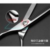 JMOMC Ciseaux de Coupe de Cheveux pour gaucher Ensemble de Peigne Salon de Coiffure Professionnel/Maison Ciseaux de Coiffeur 