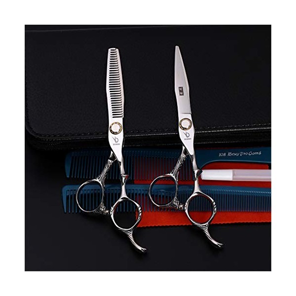 Chaomeiart Ciseaux De Coiffure Salon De Coiffure Set Coiffeur Ciseaux Ciseaux À Épiler De Plat Dents Ciseaux 440C Japon Acier