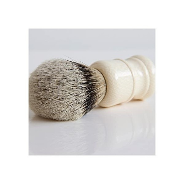 WWWFZS Brosses de Rasage, brosses de Rasage à Manche en Bois, Outil de Salon de Coiffure Professionnel de Luxe pour Hommes