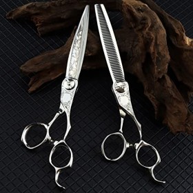 ciseaux de coiffeur Ciseaux De Coupe De Cheveux, 6 Pouces Damas Motif Ciseaux Haut De Gamme Coupe Ciseaux De Coupe De Cheveux