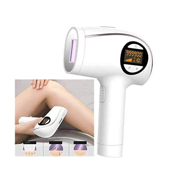 Dbtxwd Épilation permanente IPL Compresse de Glace Indolore 999,999 Flashs Épilation, Épilation Professionnelle pour Ligne de