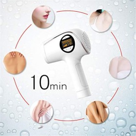 Dbtxwd Épilation permanente IPL Compresse de Glace Indolore 999,999 Flashs Épilation, Épilation Professionnelle pour Ligne de