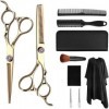 Ciseaux de coupe de cheveux professionnels Kit de ciseaux de barbier, ensemble de ciseaux à effiler les cheveux, ciseaux de c