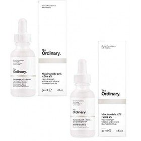 THE ORDINARY Lot de 2 sérums anti-imperfections avec 10&nbsp;% de niacinamide et 1 %, de zinc 30&nbsp;ml Crème Jour et Nuit