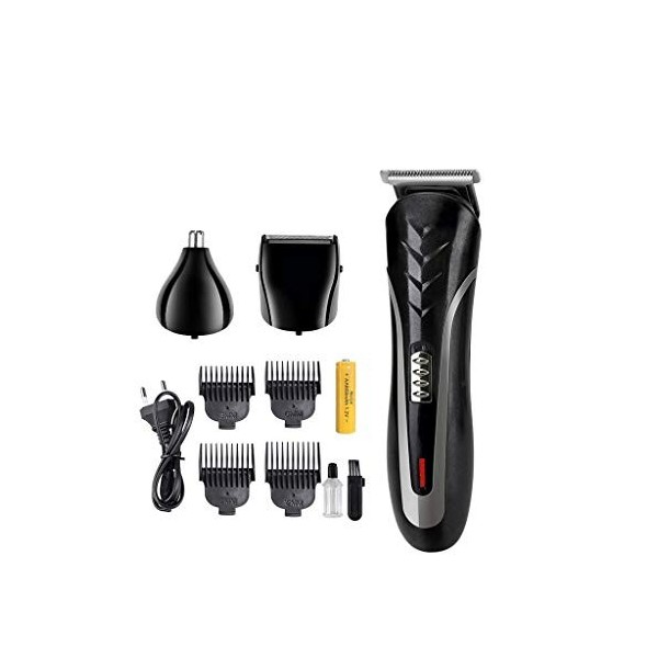 TWDYC Multifonction Rechargeable Tondeuse à Cheveux for Hommes étanche sans Fil Rasoir électrique Barbe Nez Oreille Rasoir Ch