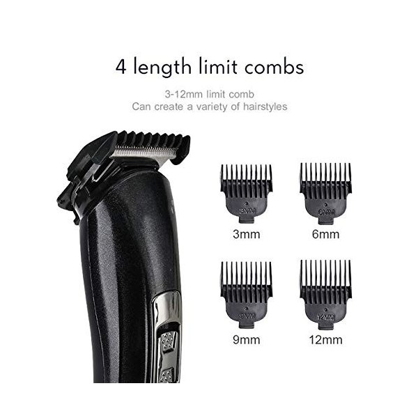 TWDYC Multifonction Rechargeable Tondeuse à Cheveux for Hommes étanche sans Fil Rasoir électrique Barbe Nez Oreille Rasoir Ch