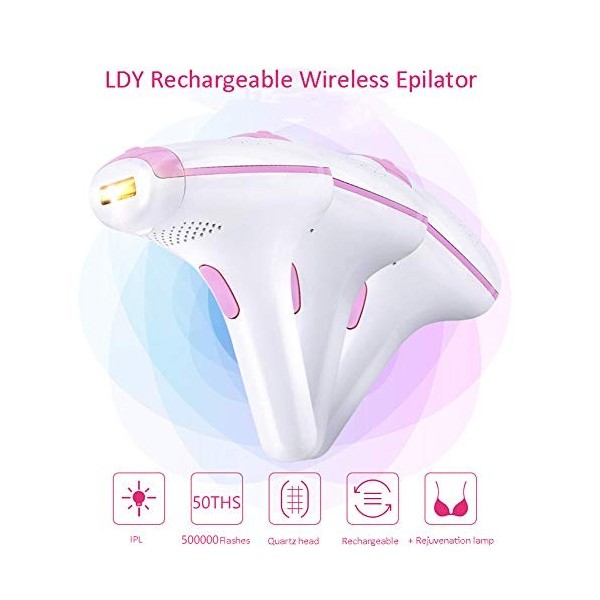 Portable Rechargeable IPL Épilateur Femmes Safe Indolore Anti-Ébouillantage Multifonction Intelligent Épilation Permanente Ou