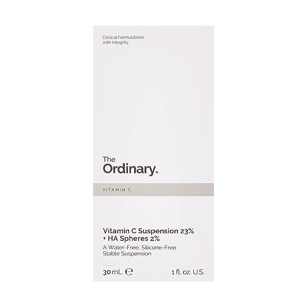 The Ordinary Vitamin C Suspension 23% + HA Spheres 2% 30ml Crème Jour et Nuit