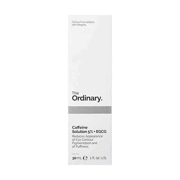 The Ordinary Solution à base de caféine 5 % +EGCG Sérum anti-cernes