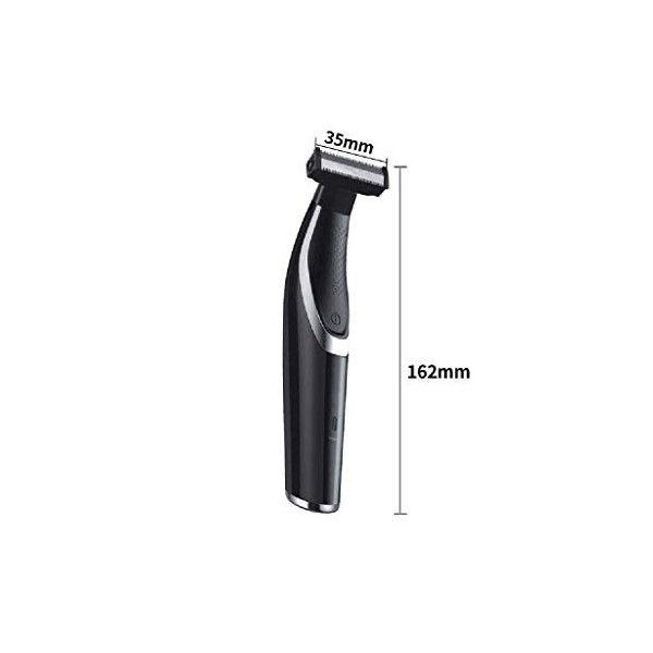 TWDYC Tout-en-Un Trimmer, Tondeuse à Barbe et Coupe Les Cheveux, esthéticienne Corps, Mini Rasoir et Coupe détail Noir 