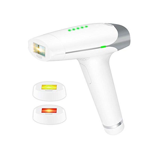 DAETNG Système de dépilage Permanent 300 000 flashs avec tête de Lampe remplaçable pour Jambe de Visage Masculin féminin, ais