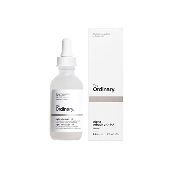 The Ordinary Alpha Arbutin 2% + HA 60ml Crème Jour et Nuit