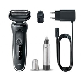 Rasoir Braun NOËL 51 Wet & Dry + Couper les cheveux Nez / Oreille EN10