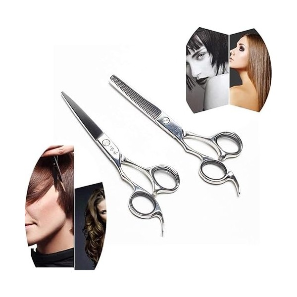 Ciseaux de coiffure, ciseaux de coiffure, série pour gauchers, ciseaux de barbier professionnels, ciseaux de styliste de salo