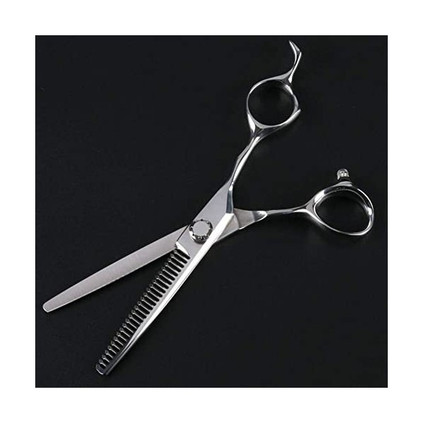 6.0 pouces professionnel barbier coiffure ciseaux ensemble Salon coupe de cheveux amincissement ciseaux peigne cisailles acie