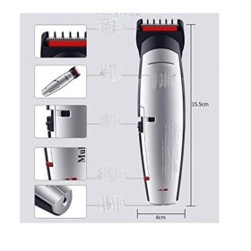ZYING Tondeuses électriques professionnelles for hommes, tondeuse nez et tondeuse de précision, sans fil étanche et rechargea