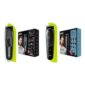 Braun 7 Tout-En-Un, Tondeuse Homme 10-en-1, Tondeuse Électrique À Barbe Pour Homme, Noir/Gris, MGK7331 & 5 Tout-En-Un, Tondeu