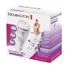Remington Epilateur Electrique 3en1, Etanche, Epile, Rase, Hydrate, Soin Aloe Vera Anti-Irritations - EP7035 Smooth & Silky