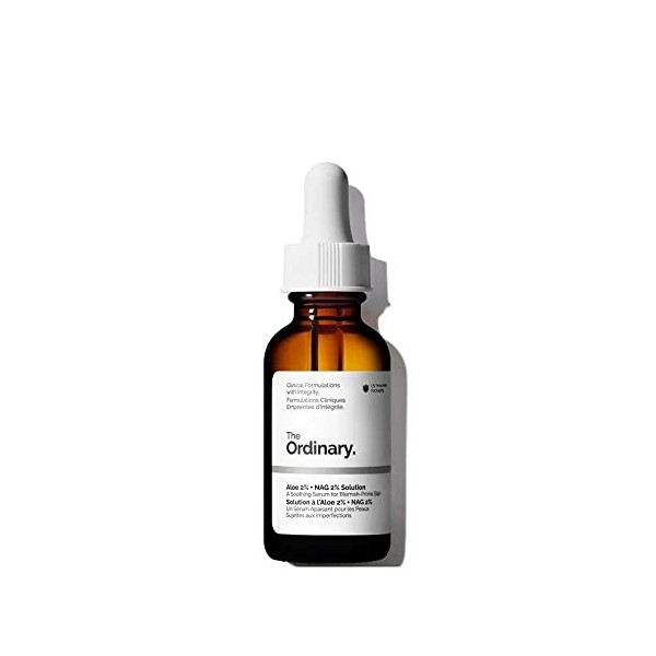 The Ordinary Aloe 2% + NAG 2% Solution | 30ml Crème Jour et Nuit