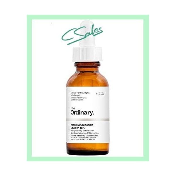 The Ordinary ORIGINAL Ascorbyl Glucoside Solution 12% | 30 ml. | Vitamin C Serum for Signs of Ageing | par Cloud.Sales Crème ...