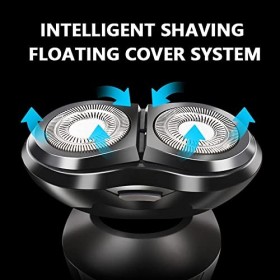 Rasoir électrique 3 en 1 pour homme, triple rasoir, multifonction, étanche, pour le nez, les cheveux rasés, tête rechargeable
